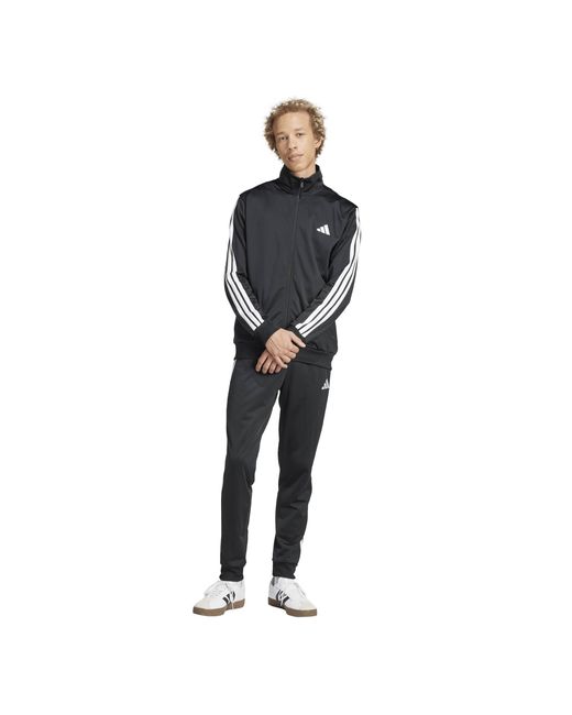 Adidas Black 3-stripes Fleece Tracksuit for men