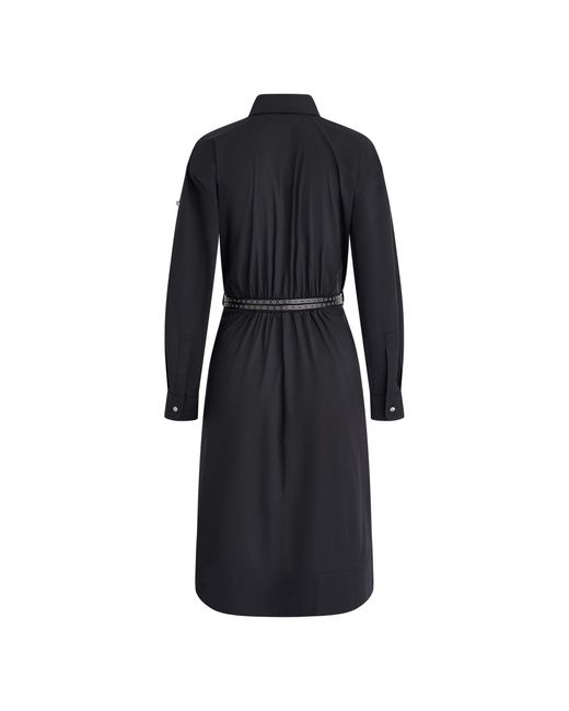 DKNY Black Belt Pop Shirt Dress