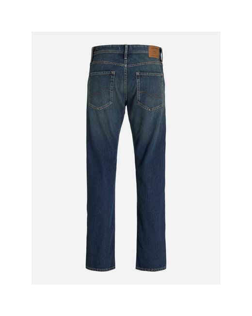 Jack & Jones Blue Chris Straight Jeans for men