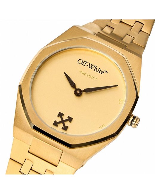Off-White c/o Virgil Abloh Metallic On Time Watch for men