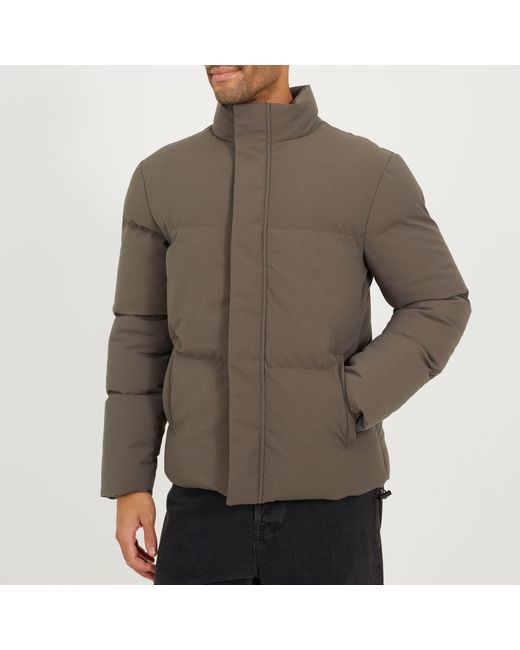 Brave Soul Gray Medium Puffer Jacket for men