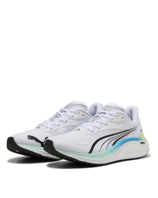 PUMA White Electrify Nitro 4 Running Shoes for men