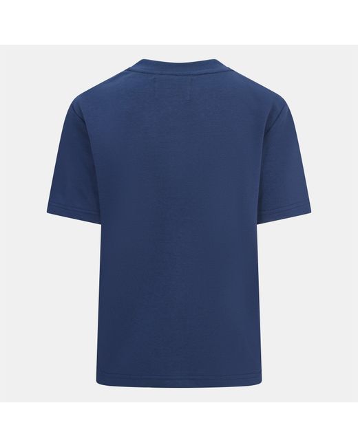 Blank Essentials Blue Tokyo Cotton Short Sleeve Oversized Fit T-Shirt