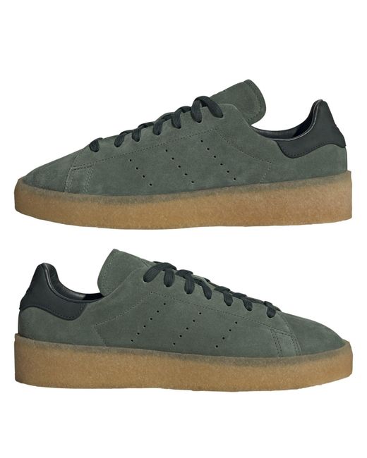 Adidas Originals Green Stan Smith Crepe Shoes for men