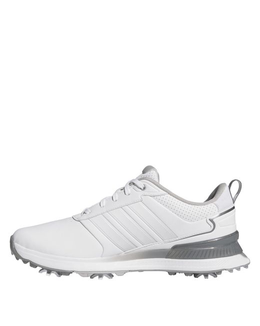 Adidas White Spiked Golf Shoes for men