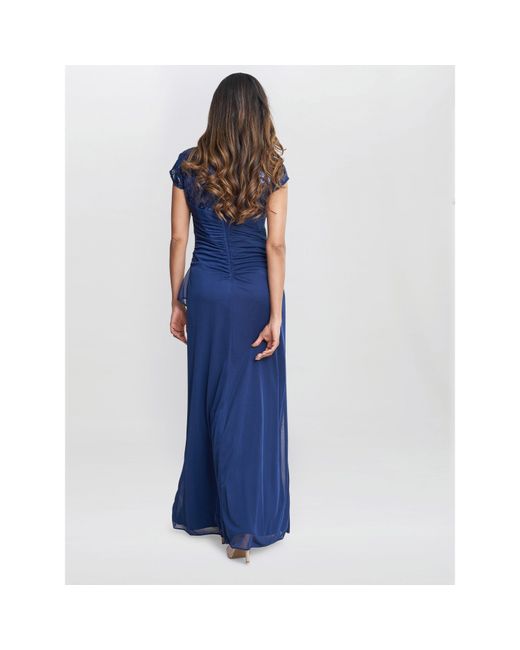 Gina Bacconi Blue Cecilia Party Maxi Dress