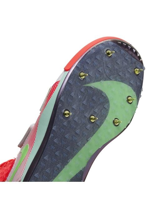 Nike Red Zoom Javelin Elite 3 Mid Top Sneakers for men