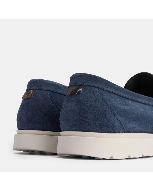 Barbour Blue Carty Loafers for men
