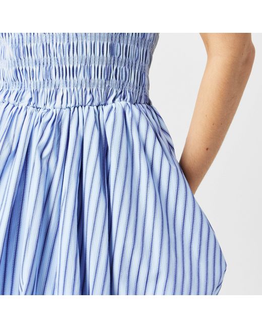 Amy Lynn Blue Eleanor Puffball Mini Dress