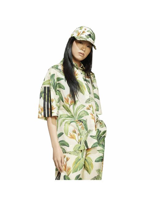 Adidas Metallic Farm Short Sleeve Patterned Shirt