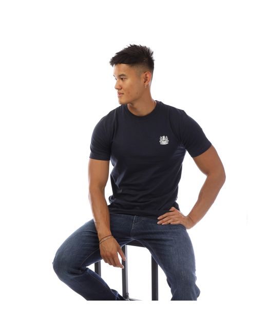 Aquascutum Blue Regular Fit T-Shirt for men