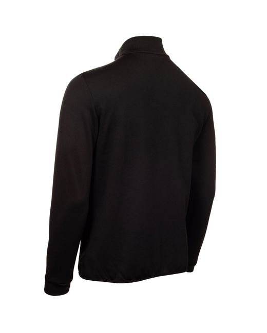 Calvin Klein Black Solid Patterned Full Zipper Ribbed Cuff Zipped Pocket Jacket for men