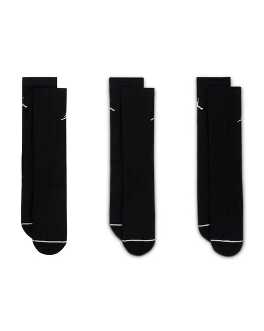 Nike Black Everyday Crew Socks (3 Pairs)