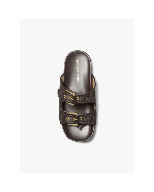 MICHAEL Michael Kors Brown Byers Flat Sandals