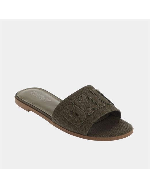 DKNY Green Willow Flat Sandal