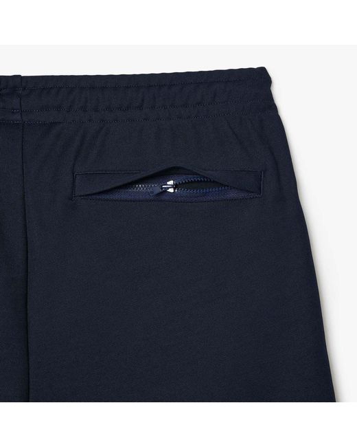 Lacoste Blue Paris Regular-Fit Interlock Piqué Shorts for men