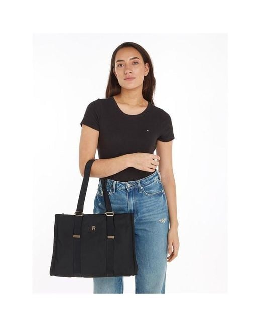 Tommy Hilfiger Black Revamp Tote