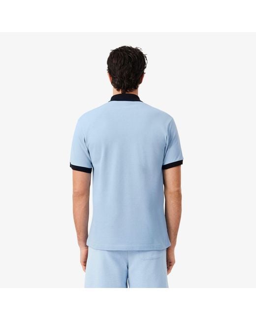 Lacoste Blue Short Sleeve Polo Shirt for men