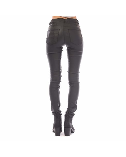 ONLY Gray Anne K Faux Leather Trousers