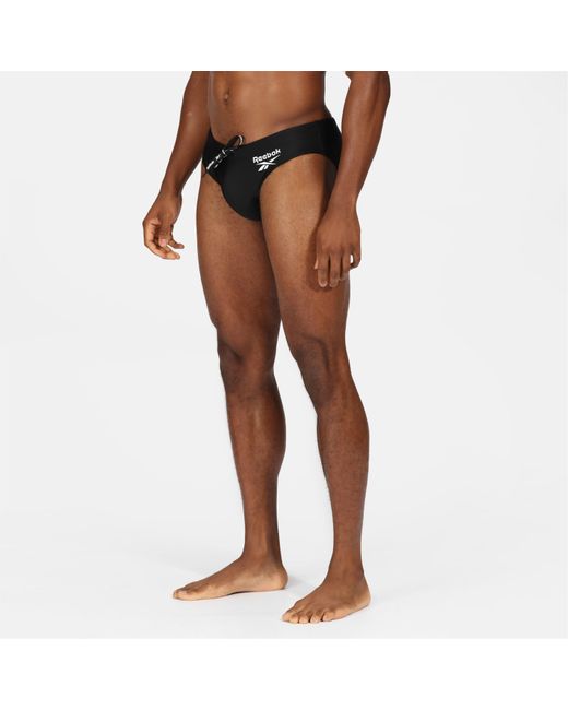 Reebok Black Swim Briefs Wells for men
