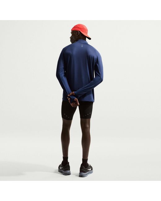 Nike Blue Stride Half Zip Top for men