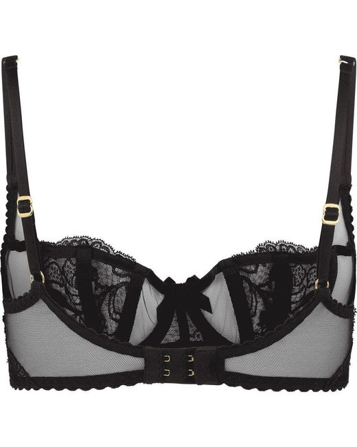 Agent Provocateur Black Rozlyn Balconette Underwired Bra