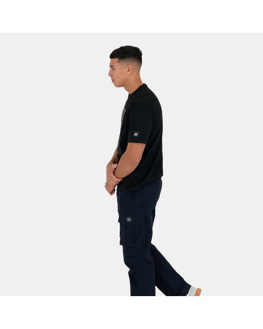 PEACEFUL HOOLIGAN Black Peaceful Wonderwall Regular Fit T-Shirt for men