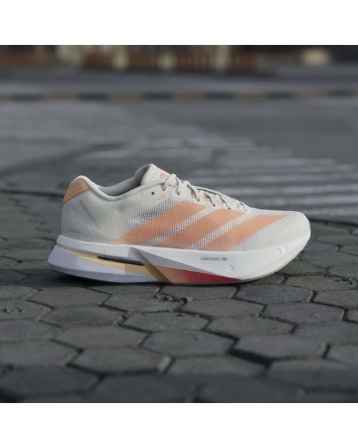 Adidas Pink Adizero Boston 13 Road Running Shoes