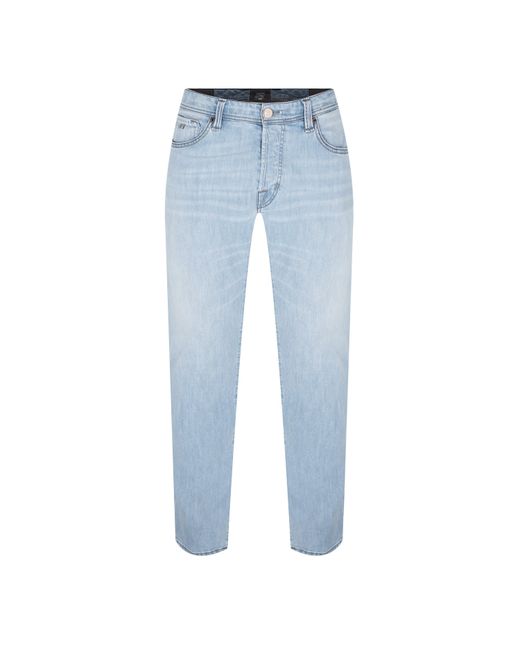Sartoria Tramarossa Blue Leonardo Slim Jeans for men