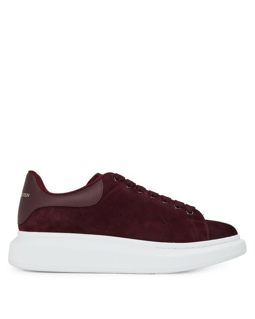 McQueen Red Oversized Leather Trainers for men