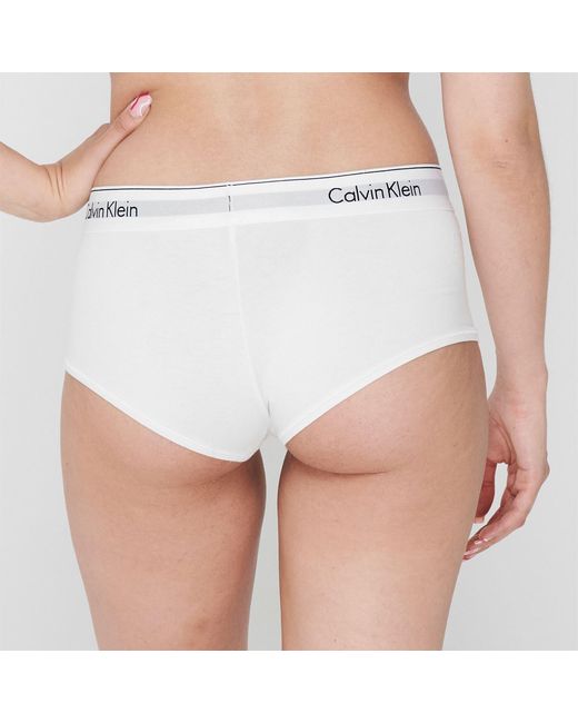 Calvin Klein White Modern Cotton Boy Boy Shorts