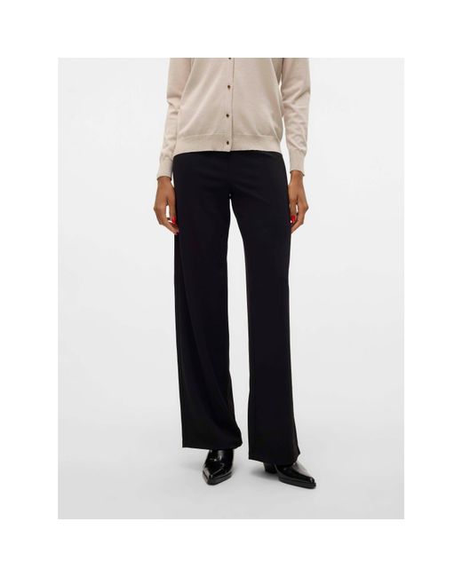 Vero Moda Black Berlin Wide Leg Trousers