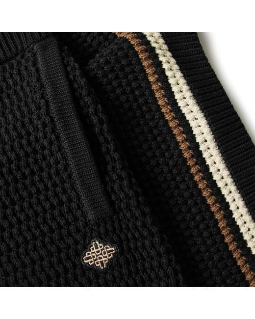 The Couture Club Black Woven Tracksuit Shorts for men