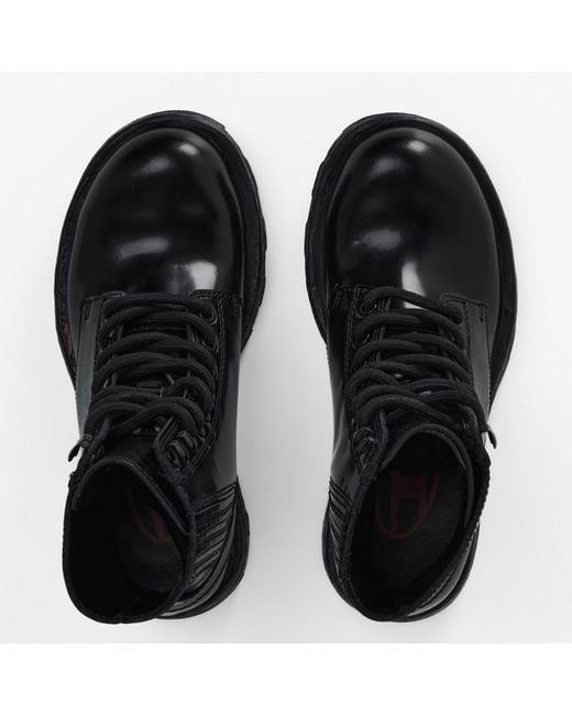 DIESEL Black D-Hammer Boots for men