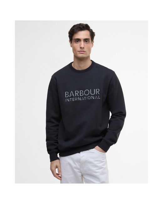 Barbour Blue Bertie Blackstreak Logo Sweater for men