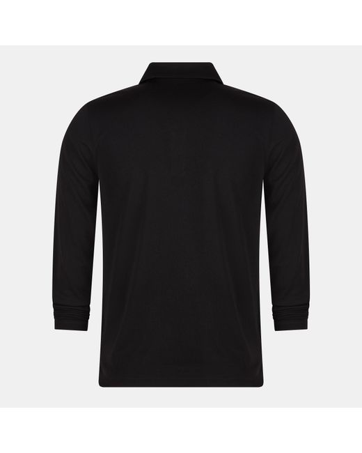 Lyle & Scott Black Tech Long-Sleeve Polo Shirt for men