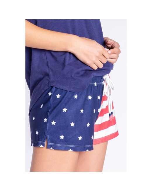 Pj Salvage Blue Rad & Short
