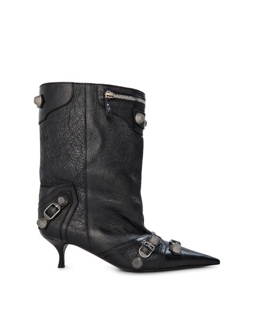 Balenciaga Black Wide Cagole 50Mm Booties