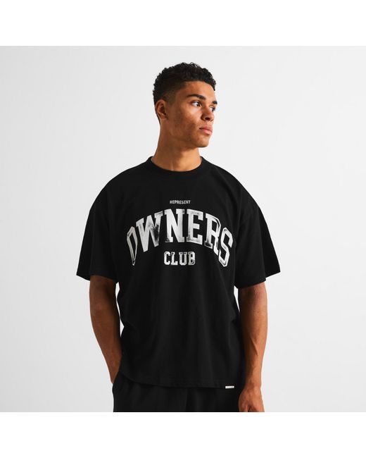 Represent Black Rep Owners Tee Sn64 for men