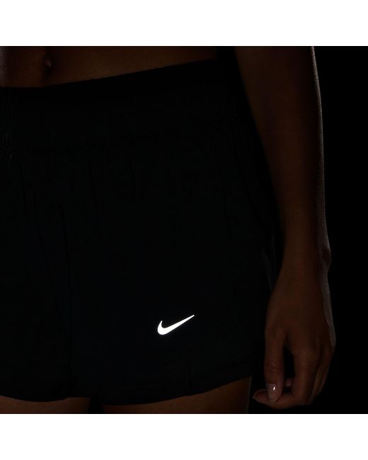 Nike Blue One Dri-Fit Mid-Rise 3 2-In-1 Shorts