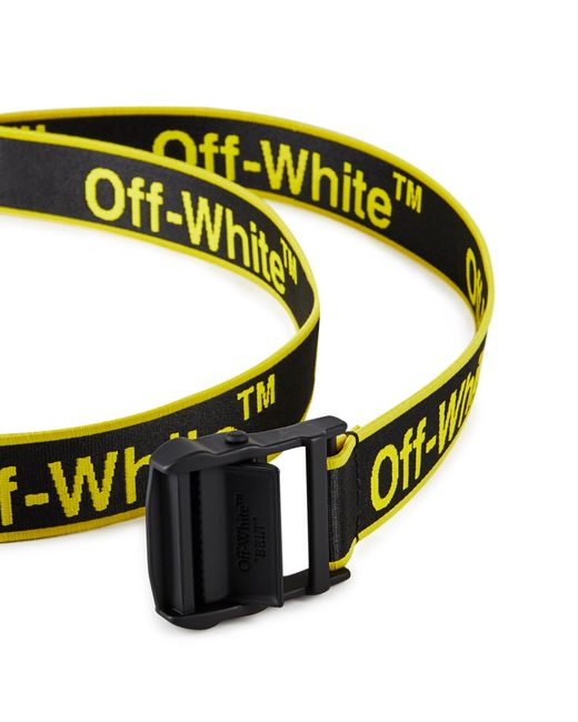 Off-White c/o Virgil Abloh Green Accessories Off Graphic Industrial Belt for men
