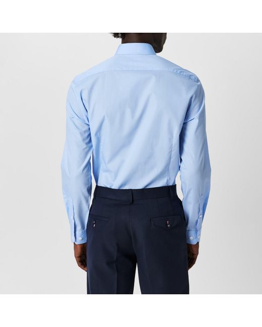Twisted Tailor Blue Apsley Slim Shirt for men