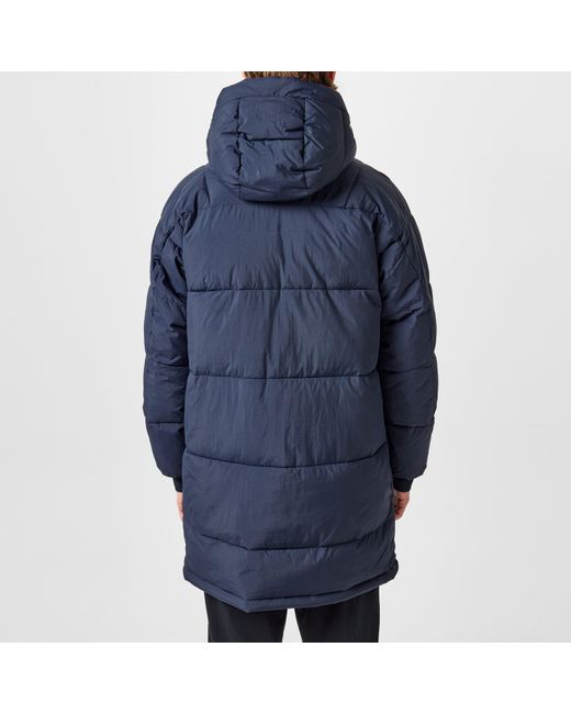 Paul Smith Blue Recycled Hooded Long Sleeve Padded Parka for men