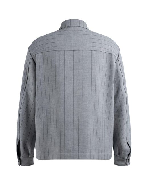 Boss Gray Carpercoach Overshirt for men