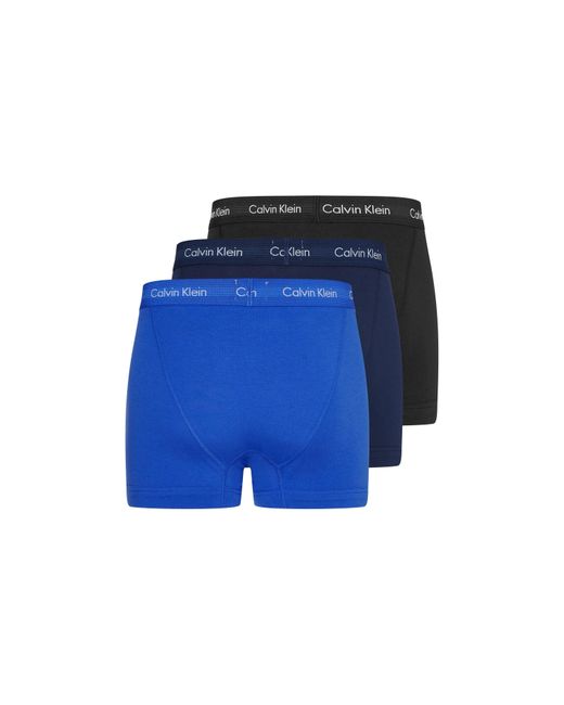 Calvin Klein Blue 3-Pack Cotton Stretch Boxer Shorts for men