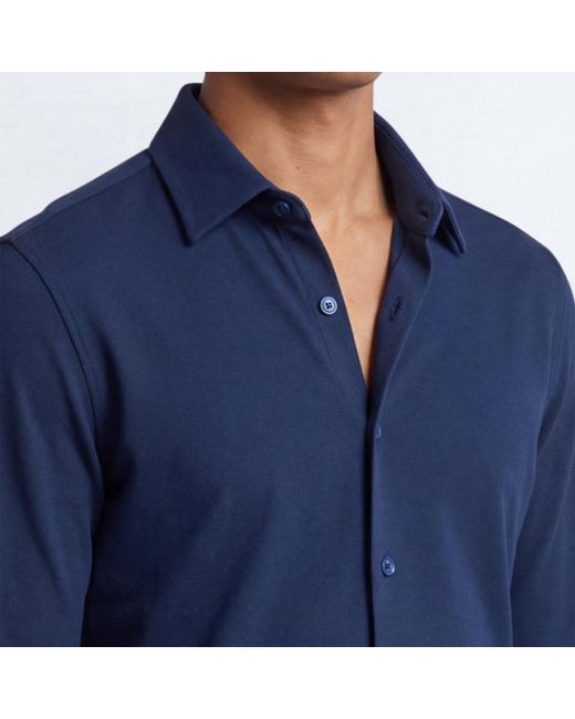 Twisted Tailor Blue Noah Jersey Shirt for men