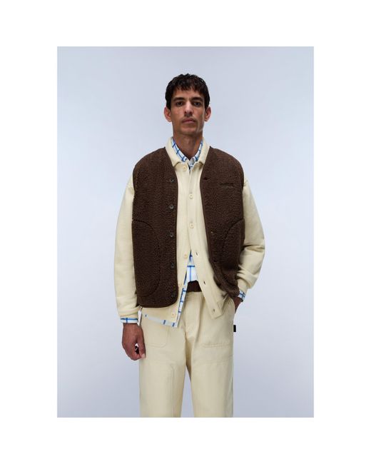 Napapijri Brown Napa Roldal Gilet for men