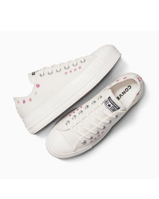 Converse White Chuck Taylor All Star Lif Canvas Trainers