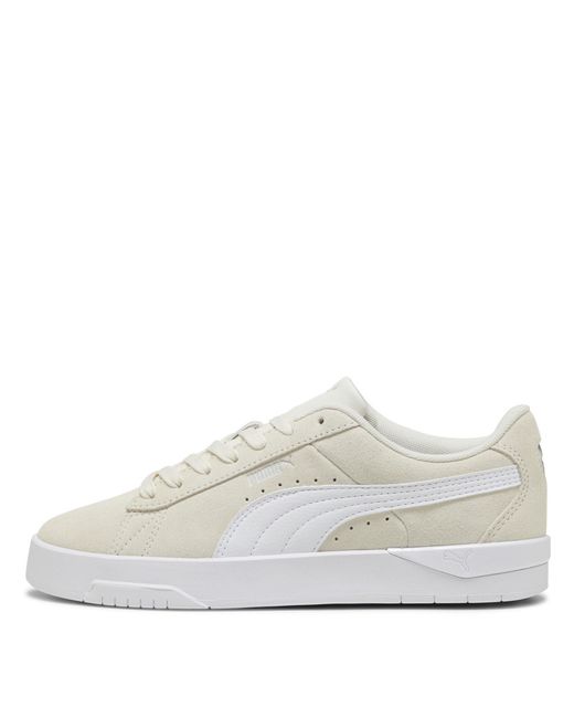 PUMA White Jada Suede Trainers