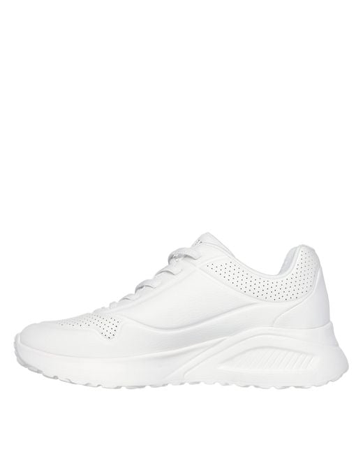 Skechers White Bob Buno Trainers